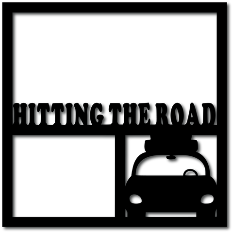 Hitting the Road - Scrapbook Overlay - Digital Cut File - SVG - INSTANT DOWNLOAD