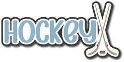 Hockey - Scrapbook Page Title Sticker