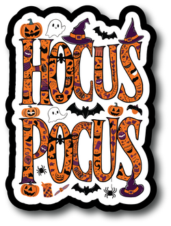 Hocus Pocus - Scrapbook Page Title Die Cut