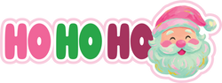 HO HO HO - Scrapbook Page Title Sticker