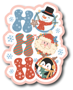 HO HO HO - Scrapbook Page Title Sticker