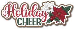 Holiday Cheer - Scrapbook Page Title Sticker