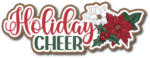 Holiday Cheer - Scrapbook Page Title Sticker