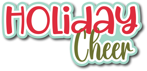 Holiday Cheer - Scrapbook Page Title Sticker