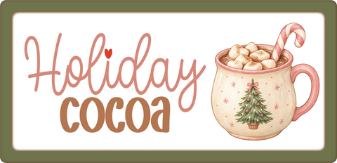 Holiday Cocoa - Scrapbook Page Title Die Cut