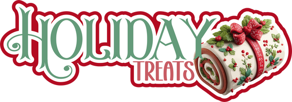 Holiday Treats - Scrapbook Page Title Sticker