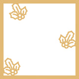 Holly - Scrapbook Page Overlay Die Cut - Choose a Color