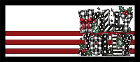 Holly Jolly - Scrapbook Page Title Sticker