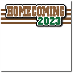 Homecoming 2023 - Printed Premade Scrapbook Page 12x12 Layout