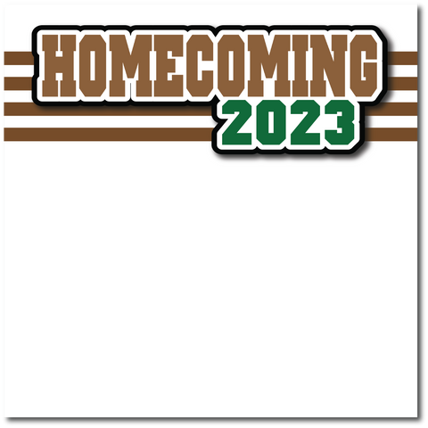 Homecoming 2023 - Printed Premade Scrapbook Page 12x12 Layout