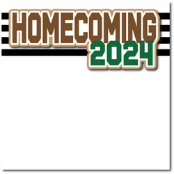 Homecoming 2024 - Printed Premade Scrapbook Page 12x12 Layout