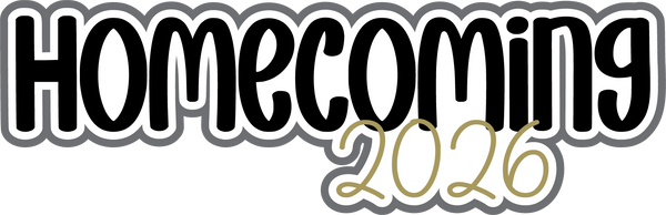 Homecoming 2026 - Scrapbook Page Title Sticker