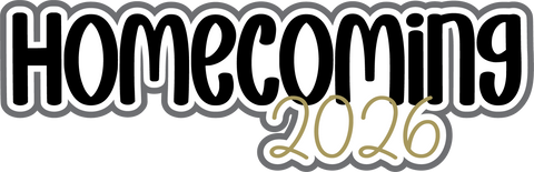Homecoming 2026 - Scrapbook Page Title Sticker