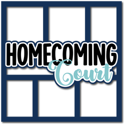 Homecoming Court - 6 Frames - Layered Overlay - Digital Cut File - SVG - INSTANT DOWNLOAD