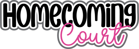 Homecoming Court - Scrapbook Page Title Sticker