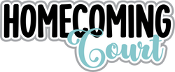 Homecoming Court - Scrapbook Page Title Sticker