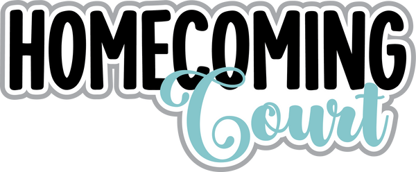 Homecoming Court - Scrapbook Page Title Sticker