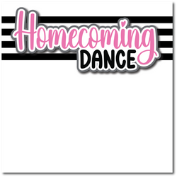 Homecoming Dance - Printed Premade Scrapbook Page 12x12 Layout