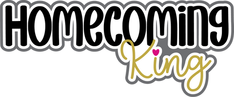 Homecoming King - Digital Cut File - SVG - INSTANT DOWNLOAD