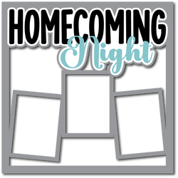 Homecoming Night - 3 Frames - Layered Overlay - Digital Cut File - SVG - INSTANT DOWNLOAD
