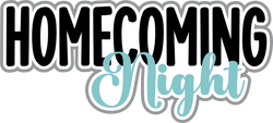 Homecoming Night - Scrapbook Page Title Sticker