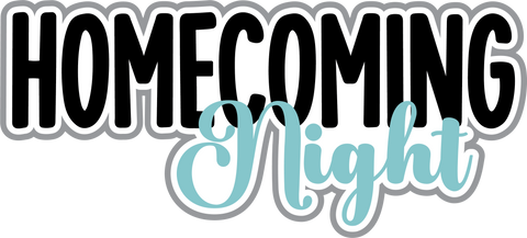 Homecoming Night - Scrapbook Page Title Sticker