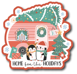 Home for the Holidays - Scrapbook Page Title Sticker