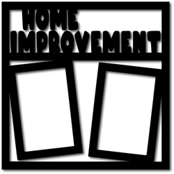 Home Improvement - 2 Vertical Frames - Scrapbook Overlay - Digital Cut File - SVG - INSTANT DOWNLOAD