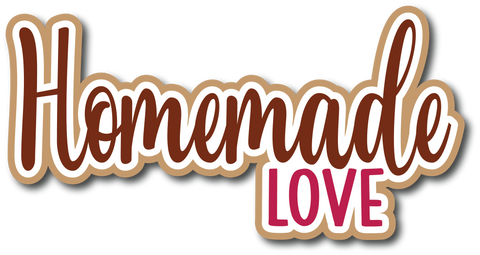 Homemade Love  - Scrapbook Page Title Sticker