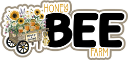 Honey Bee Farm - Scrapbook Page Title Die Cut