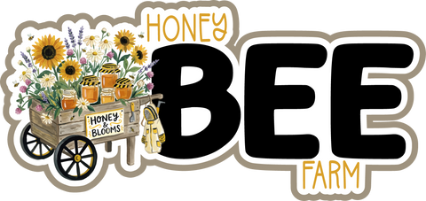 Honey Bee Farm - Scrapbook Page Title Die Cut