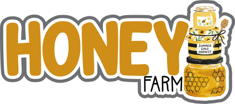 Honey Farm - Scrapbook Page Title Sticker
