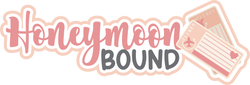 Honeymoon Bound - Scrapbook Page Title Sticker