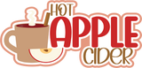 Hot Apple Cider - 2 Frames - Scrapbook Page Layered Overlay Kit