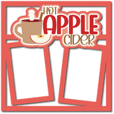Hot Apple Cider - 2 Frames - Scrapbook Page Layered Overlay Kit