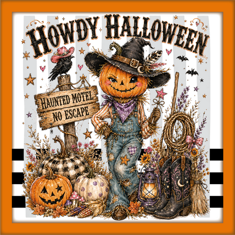 Howdy Halloween - Scrapbook Page Title Sticker