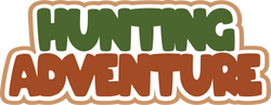 Hunting Adventure - Scrapbook Page Title Sticker