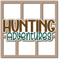 Hunting Adventures - 6 Frames - Layered Overlay - Digital Cut File - SVG - INSTANT DOWNLOAD
