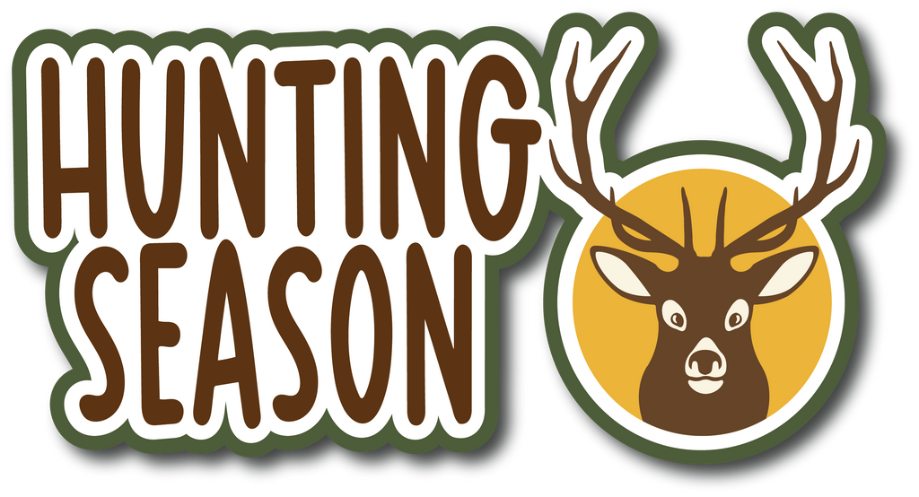 Hunting Season - Scrapbook Page Title Sticker – Autumn's Crafty Corner