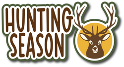 Hunting Season - Scrapbook Page Title Sticker