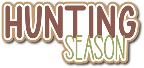 Hunting Season - Scrapbook Page Title Die Cut