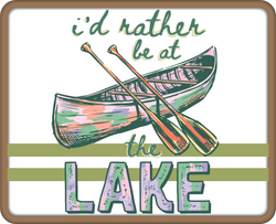 I'd Rather Be at the Lake - Scrapbook Page Title Die Cut