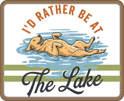 I'd Rather Be at the Lake - Scrapbook Page Title Die Cut