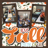 I Love Fall Most of All - 3 Frames - Layered Overlay - Digital Cut File - SVG - INSTANT DOWNLOAD