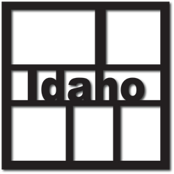Idaho - 5 Frames - Scrapbook Overlay - Digital Cut File - SVG - INSTANT DOWNLOAD