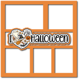 I Heart Halloween - 5 Frames - Scrapbook Page Layered Overlay Kit