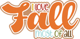 I Love Fall Most of All - Scrapbook Single Page Kit