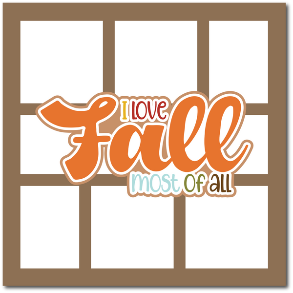 I Love Fall Most of All - Scrapbook Single Page Kit