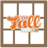 I Love Fall Most of All - Scrapbook Single Page Kit