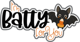 I'm Batty for You - Scrapbook Single Page Kit